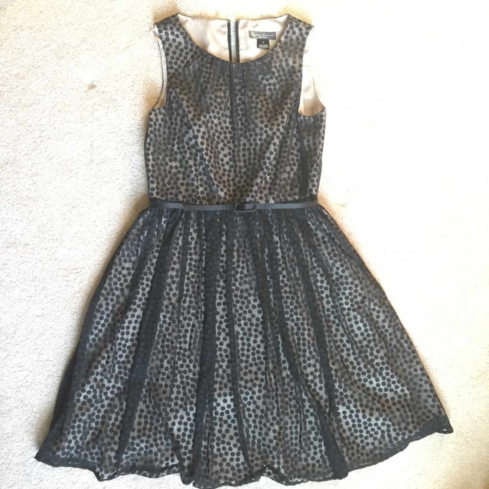 Jessica Howard Dot Lace dress belt satin lined